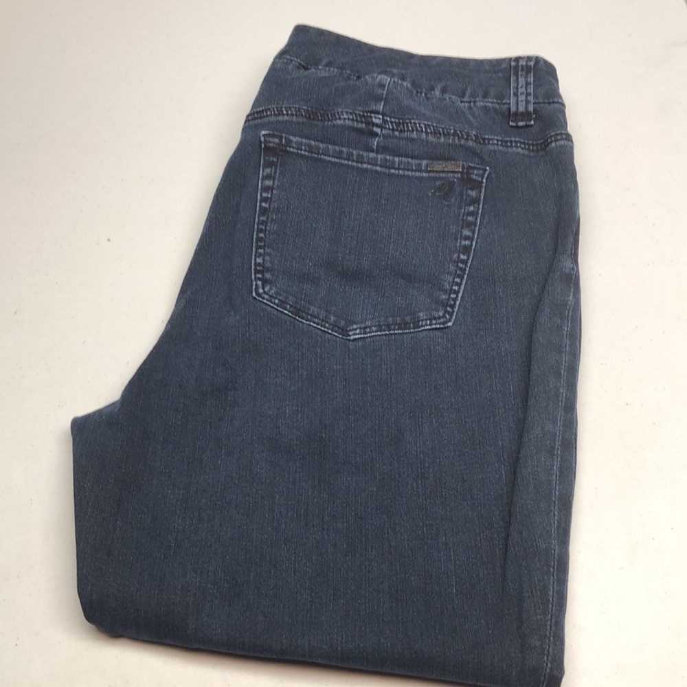 MELISSA MCCARTHY SEVEN7 DARKWASH PENCIL SKINNY JEANS 18Wx27 ⭐️